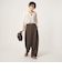 【WEB限定】＜at ease＞カーブ パンツ マシンウォッシャブル ストレッチ UVカット