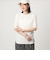 【WEB限定】＜at ease＞シアーテレコ ヘンリーネック ショートスリーブ カットソー
