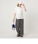 【WEB限定】＜at ease＞シアーテレコ ヘンリーネック ショートスリーブ カットソー