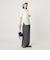 【WEB限定】＜at ease＞シアーテレコ ヘンリーネック ショートスリーブ カットソー