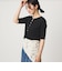 【WEB限定】＜at ease＞シアーテレコ ヘンリーネック ショートスリーブ カットソー