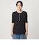 【WEB限定】＜at ease＞シアーテレコ ヘンリーネック ショートスリーブ カットソー