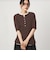 【WEB限定】＜at ease＞シアーテレコ ヘンリーネック ショートスリーブ カットソー
