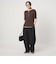 【WEB限定】＜at ease＞シアーテレコ ヘンリーネック ショートスリーブ カットソー