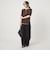 【WEB限定】＜at ease＞シアーテレコ ヘンリーネック ショートスリーブ カットソー