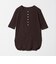 【WEB限定】＜at ease＞シアーテレコ ヘンリーネック ショートスリーブ カットソー