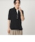 【WEB限定】＜at ease＞シアーテレコ エリツキ カットソー