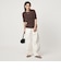 【WEB限定】＜at ease＞シアーテレコ バイカラー カットソー