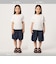 ハート柄 ドライ ワッフル Tシャツ / キッズ 110cm-160cm