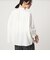 【WEB限定】＜at ease＞ノーカラー ギャザー ブラウス UVカット 通気性