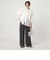 【WEB限定】＜at ease＞ノーカラー ギャザー ブラウス UVカット 通気性