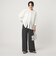 【WEB限定】＜at ease＞ノーカラー ギャザー ブラウス UVカット 通気性