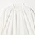 【WEB限定】＜at ease＞ノーカラー ギャザー ブラウス UVカット 通気性