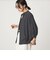 【WEB限定】＜at ease＞ノーカラー ギャザー ブラウス UVカット 通気性