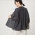 【WEB限定】＜at ease＞ノーカラー ギャザー ブラウス UVカット 通気性