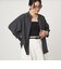 【WEB限定】＜at ease＞ノーカラー ギャザー ブラウス UVカット 通気性