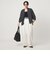 【WEB限定】＜at ease＞ノーカラー ギャザー ブラウス UVカット 通気性