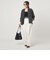 【WEB限定】＜at ease＞ノーカラー ギャザー ブラウス UVカット 通気性