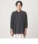 【WEB限定】＜at ease＞ノーカラー ギャザー ブラウス UVカット 通気性