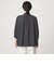 【WEB限定】＜at ease＞ノーカラー ギャザー ブラウス UVカット 通気性