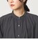 【WEB限定】＜at ease＞ノーカラー ギャザー ブラウス UVカット 通気性