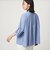 【WEB限定】＜at ease＞ノーカラー ギャザー ブラウス UVカット 通気性