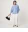 【WEB限定】＜at ease＞ノーカラー ギャザー ブラウス UVカット 通気性