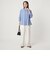 【WEB限定】＜at ease＞ノーカラー ギャザー ブラウス UVカット 通気性