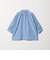 【WEB限定】＜at ease＞ノーカラー ギャザー ブラウス UVカット 通気性