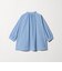 【WEB限定】＜at ease＞ノーカラー ギャザー ブラウス UVカット 通気性