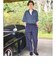 フィブリル ストライプ ジャストルーズ 半袖 シャツ