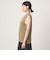 ゴールドカラーボタン ニット ジレ