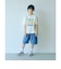 デニム バルーン ハーフ パンツ / キッズ 100cm-160cm