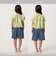 デニム バルーン ハーフ パンツ / キッズ 100cm-160cm