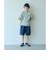 デニム バルーン ハーフ パンツ / キッズ 100cm-160cm