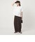 【WEB限定】＜at ease＞フロント フリル ショートスリーブ カットソー