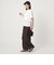 【WEB限定】＜at ease＞フロント フリル ショートスリーブ カットソー