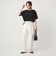 【WEB限定】＜at ease＞ジョーゼット プリント カットソー  吸水速乾
