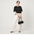 【WEB限定】＜at ease＞ジョーゼット プリント カットソー  吸水速乾