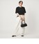 【WEB限定】＜at ease＞ジョーゼット プリント カットソー  吸水速乾