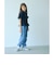 チェック フリル Tシャツ / キッズ 140cm-160cm
