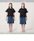チェック フリル Tシャツ / キッズ 140cm-160cm