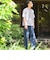 オーバーダイ クルーネック 半袖 Tシャツ カットソー