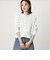 【WEB限定】＜at ease＞ワッフル ヘンリーネック  フラワープリント 5分袖 カットソー