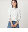 【WEB限定】＜at ease＞ワッフル ヘンリーネック  フラワープリント 5分袖 カットソー