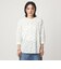 【WEB限定】＜at ease＞ワッフル ヘンリーネック  フラワープリント 5分袖 カットソー