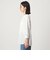 【WEB限定】＜at ease＞ワッフル ヘンリーネック  フラワープリント 5分袖 カットソー