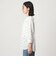 【WEB限定】＜at ease＞ワッフル ヘンリーネック  フラワープリント 5分袖 カットソー