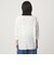 【WEB限定】＜at ease＞ワッフル ヘンリーネック  フラワープリント 5分袖 カットソー