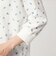 【WEB限定】＜at ease＞ワッフル ヘンリーネック  フラワープリント 5分袖 カットソー
